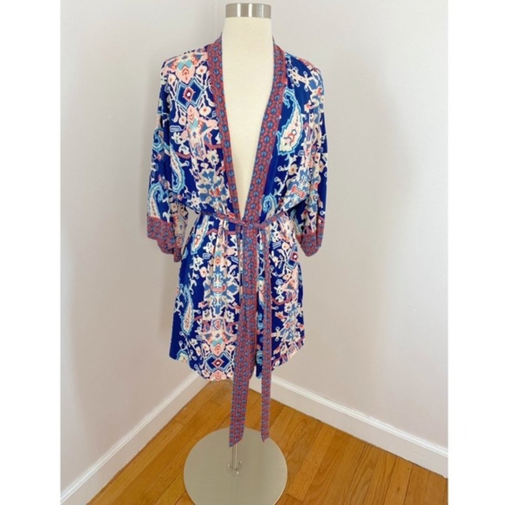 In Bloom Robe Floral Print Wrap